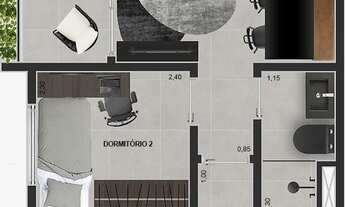 Imagem 4: Joy Vila Matilde Construtora Yonder Lançamento 46 metros 02 dormitórios suíte