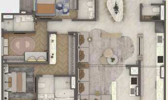 Imagem 5: The Residence Brooklin By Living Construção 127 metros 04 dormitórios 02 suítes