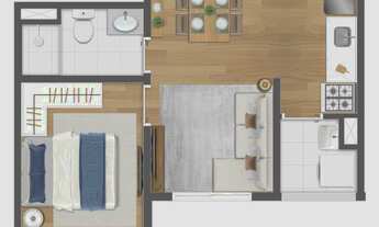 Imagem 5: Marco Butantã | Construtora Engelux | Construção | 30 metros | 01 dormitório