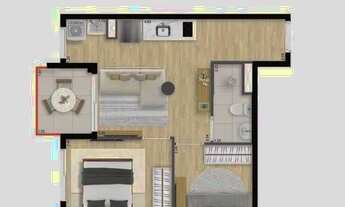 Imagem 5: Bracon Perdizes Construtora Bracon Pronto 36 metros 02 dormitórios com varanda