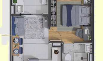 Imagem 4: Start Tucuruvi | Construtora Start | Pronto | 26 metros | 01 suíte com varanda