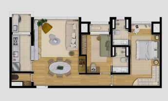 Imagem 4: Artur 73 | Construtora Focal | Construção | 81 metros | 02 suítes | lavabo