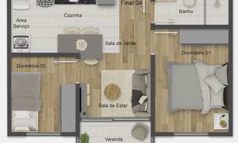 Imagem 4: Unik Imigrantes | Construtora MC3 | Construção | 38 metros | 02 dormitórios | varanda