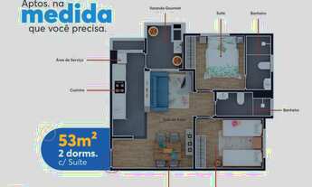 Imagem 4: Residencial Safira Construtora Sousa Araújo Construção 53 metros 02 dormitórios