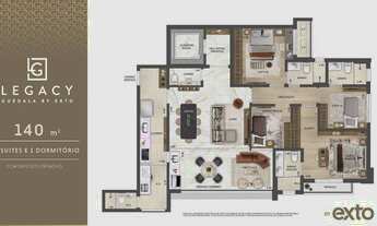 Imagem 5: Legacy Guedala By Exto | Construtora Exto | Construção | 140 metros | 04 dormitórios