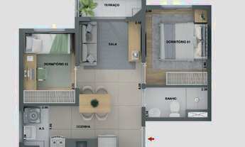 Imagem 5: Barra Funda 930 | Construtora Cury | Lançamento | 37 metros | 02 dormitórios