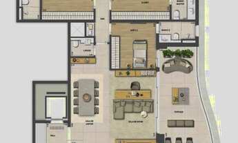 Imagem 5: Bosque Cerejeiras | Construtora Tecnisa | Construção | 222 metros | 04 suítes