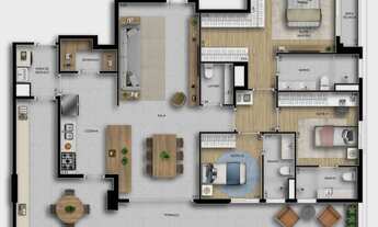 Imagem 4: Residencial Riserva | Construtora Tarjab | Construção | 150 metros | 03 suítes