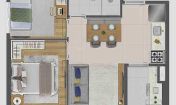 Imagem 4: Golden Life Tatuapé | Construtora Engelux | Construção | 37 metros | 02 dormitórios