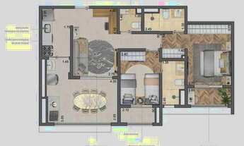 Imagem 4: Quattri Vila Mariana Construtora Cyrela Construção 77 metros 02 suítes varanda