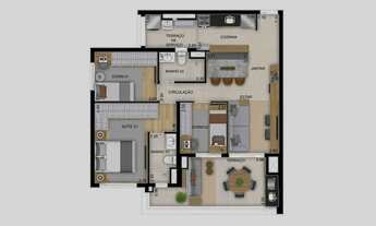 Imagem 5: High Line Tatuapé | Construtora Diálogo | Construção | 91 metros | 03 dormitórios