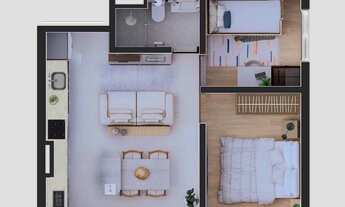 Imagem 4: Residencial Rapha By Tová | Lançamento | 36 metros | 02 dormitórios | com varanda