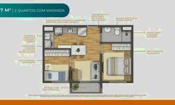 Imagem 4: Vibra João Dias | Construtora Vibra | Construção | 37 metros | 02 dormitórios