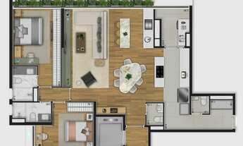 Imagem 5: Aire Alto de Pinheiros | Construtora Trisul | Construção | 124 metros | 03 dormitórios