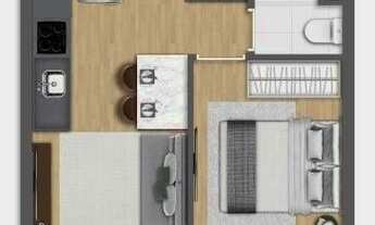 Imagem 4: Wire Capote Valente | Construtora MF7 | Pronto | 29 metros | 01 dormitório | varanda