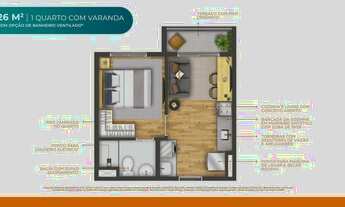 Imagem 4: Vibra João Dias | Construtora Vibra | Construção | 27 metros | 01 dormitório