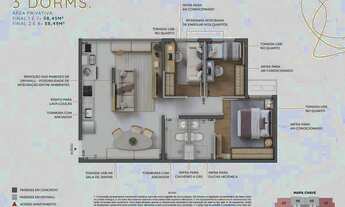 Imagem 5: Signature Barra Funda Residence Riva | Construção | 58 metros | 03 dormitórios | suíte