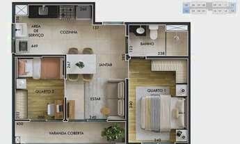 Imagem 4: L1ne Praça da Árvore | Construtora Emccamp | Lançamento | 40 metros | 02 dormitórios