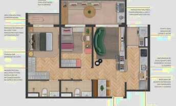 Imagem 4: Soneto Casemiro | Construtora Benx | Construção | 69 metros | 02 domitórios | suíte