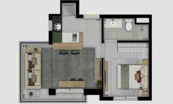 Imagem 5: Lucky Praça Sílvio Romero Construtora Concord Construção 35 metros 01 dormitório