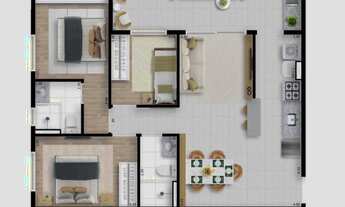 Imagem 4: Vivere Locan | Construtora Locan | Construção | 67 metros | 03 dormitórios | suíte