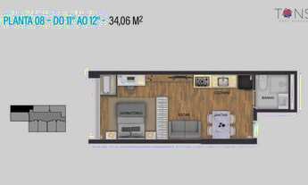 Imagem 5: Tons Frei Caneca | Construtora WDS | Construção | 34 metros | 01 dormitório