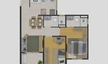 Imagem 4: Start Joy Construtora Plano & Plano Construção 54 metros 02 dormitórios suíte