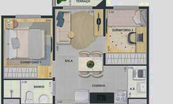 Imagem 4: Next Guarulhos | Construtora Cury | Construção | 37 metros | 02 dormitórios