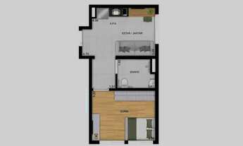 Imagem 6: Praça Diálogo Patriarca | Construtora Diálogo | Construção | 41 metros | 01 dormitório