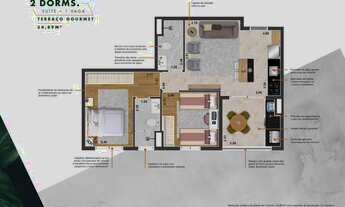 Imagem 4: Elleva Praça da Moça | Construtora Avita | Construção | 54 metros | 02 dormitórios