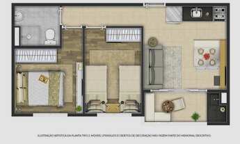 Imagem 4: Maxximo Viver | Construtora BB Empreendimentos | 42 metros | 02 dormitórios | varanda