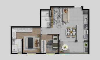 Imagem 4: Vivere Locan | Construtora Locan | Construção | 54 metros | 02 dormitórios | suíte