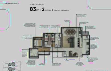 Imagem 5: Soho Galeria | Construtora Ribeira | Construção | 83 metros | 03 suítes