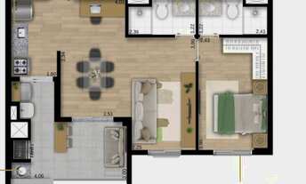 Imagem 4: Lumi Sphere Vila Matilde | Construtora Econ | Construção | 56 metros | 02 dormitórios