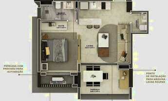 Imagem 5: Walk Paulista Construtora New Properties Construção 44 metros 01 suíte lavabo