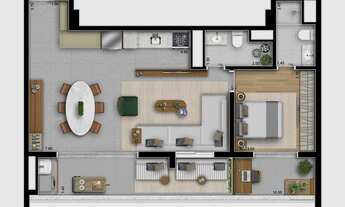 Imagem 5: Mov Perdizes | Construtora Paulo Mauro | Pronto | 78 metros | 02 dormitórios | suíte