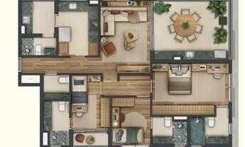 Imagem 5: 1800 Oscar Pinheiros | Construtora Benx | Construção | 121 metros | 03 suítes