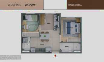 Imagem 6: Mirae Bom Retiro | Construtora Cury | Construção | 34 metros | 02 dormitórios