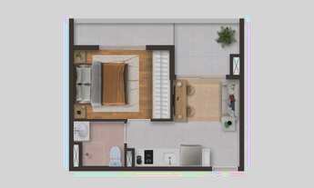 Imagem 6: Urby Paulista | Construtora One | Construção | 29 metros | 01 dormitório com varanda