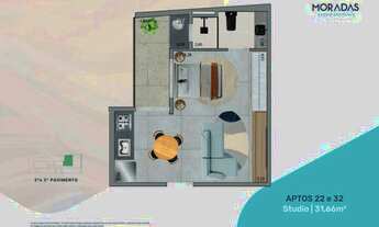 Imagem 6: Moradas Jardim São Paulo Construtora RG Construção 31 metros studios com varanda