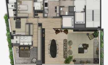 Imagem 5: Orla Paulistana | Construtora Global Realty | Construção | 200 metros | 03 suítes