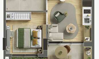 Imagem 7: Vista Park Ibirapuera Smart | Construtora RFM | Pronto | 37 metros | 01 dormitório