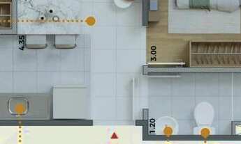 Imagem 4: Raíz Home Clube | Construtora Direcional | Construção | 34 metros | 02 dormitórios