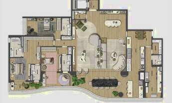 Imagem 5: Bosque Cerejeiras | Construtora Tecnisa | Construção | 293 metros | 04 suítes