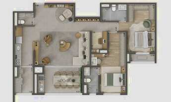 Imagem 4: Raízes L’avenir | Construtora Mitre | Construção | 109 metros | 03 suítes