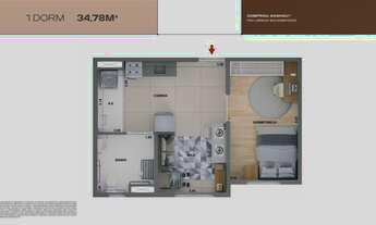 Imagem 5: Mirae Bom Retiro | Construtora Cury | Construção | 34 metros | 02 dormitórios