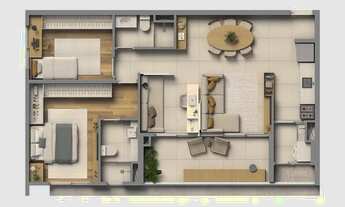 Imagem 4: Almadá Vila Madalena | Construtora Sinco | Construção | 77 metros | 03 dormitórios