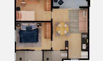 Imagem 5: Moema Jazz | Construtora REV3 | Construção | 48 metros | 02 dormitórios | suíte