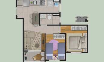 Imagem 4: Lazer e Vida Bonsucesso | Construtora Smart | Pronto | 44 metros | 02 dormitórios