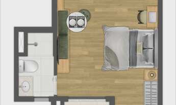 Imagem 5: Joá Pinheiros | Construtora Kallas | Construção | 25 metros | studios | com varanda